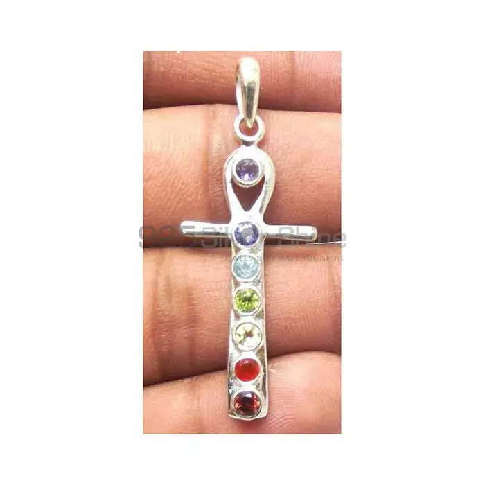 Chakra Health Pendant Jewelry With Sterling Silver SSCP157_1