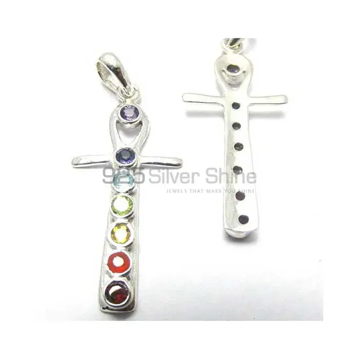 Chakra Health Pendant Jewelry With Sterling Silver SSCP157_2