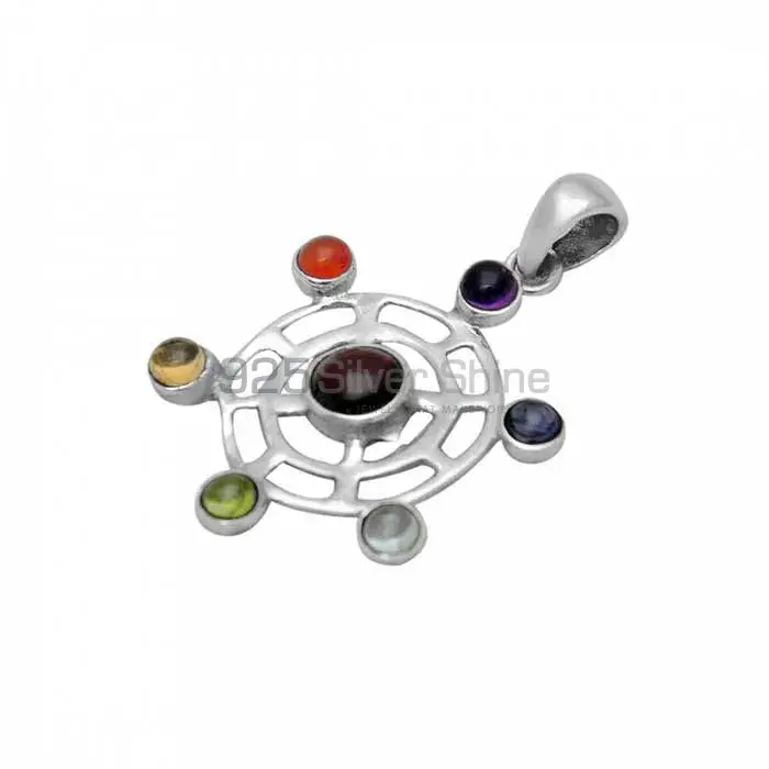 Chakra Mandala Pendant With 925 Sterling Silver Jewelry SSCP122_0