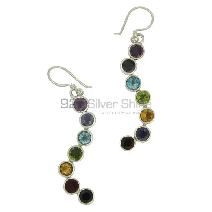 Chakra Meditation Earring With Solid Silver Jewelry SSCE129