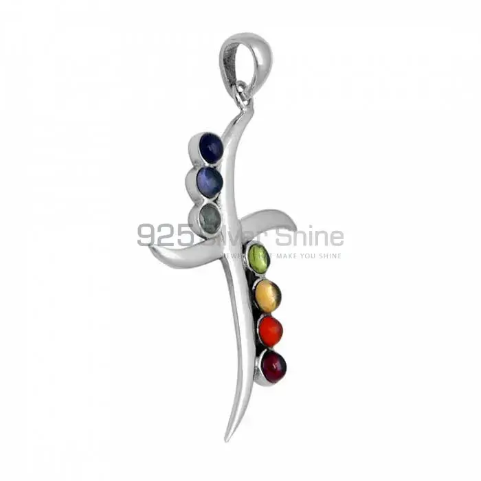 Chakra Meditation Pendant With Sterling Silver Jewelry SSCP112_2