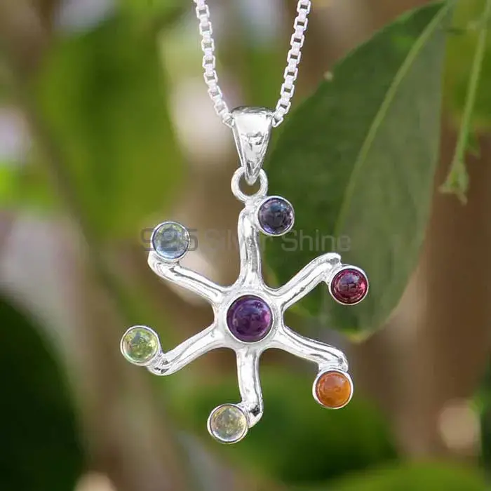 Chakra Pendant Jewelry With Sterling Silver For Balancing SSCP103
