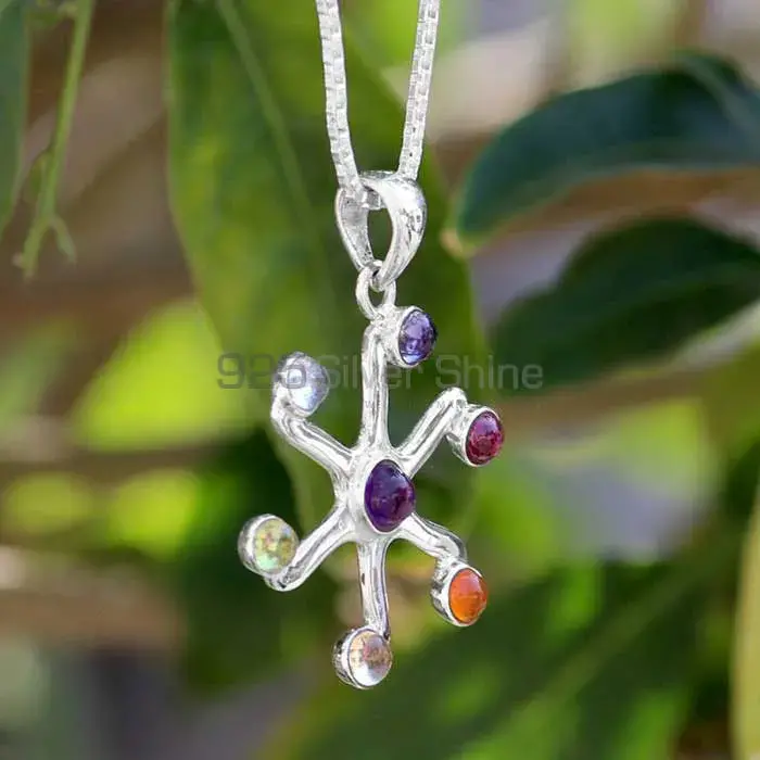 Chakra Pendant Jewelry With Sterling Silver For Balancing SSCP103_2