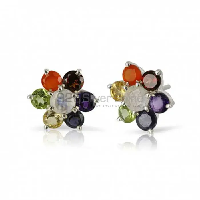 Chakra Studs Earring With Sterling Silver Jewelry SSCE110