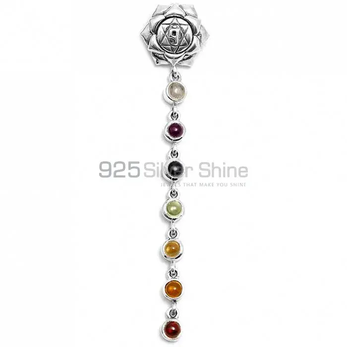 Chakra Yoga Earring With Solid Silver Jewelry SSCE128