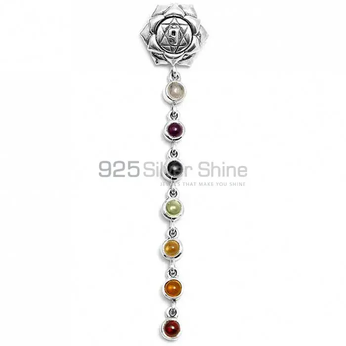 Chakra Yoga Pendant With Semi Precious Gemstone SSCP188