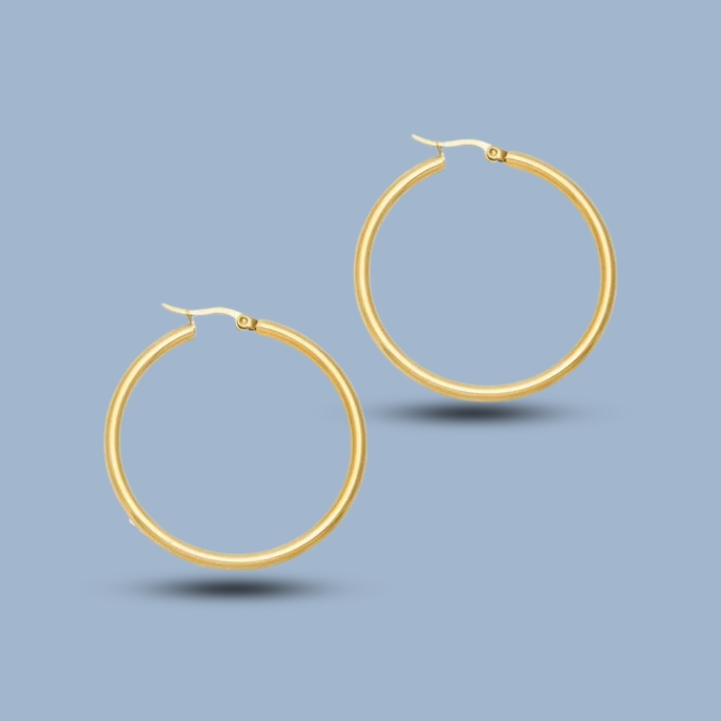 Circle 925 Sterling Silver Endless Thin Hoop Earrings 925She116