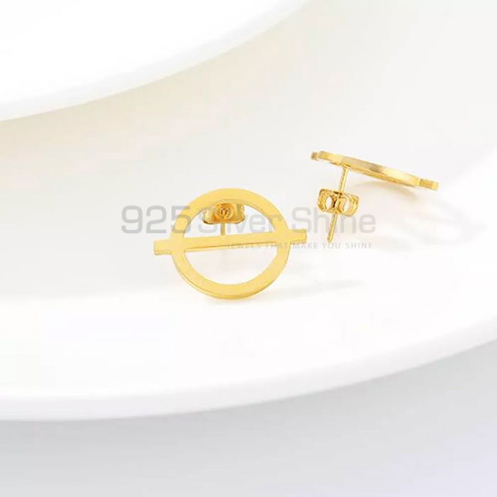 Circle Single Round Earring In Sterling Silver SMME553_0