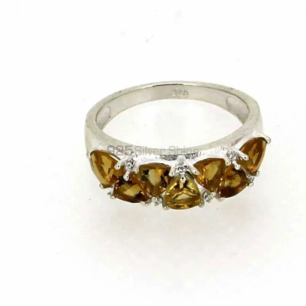 Citrine Gemstone Handmade Ring In 925 Silver 925SR011