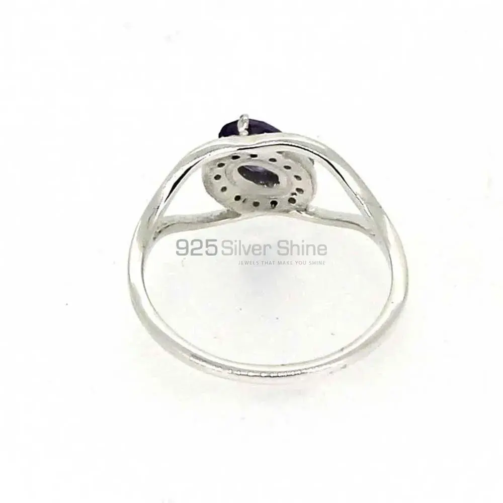 Faceted Citrine Gemstone Silver Rings 925SR044-1_2