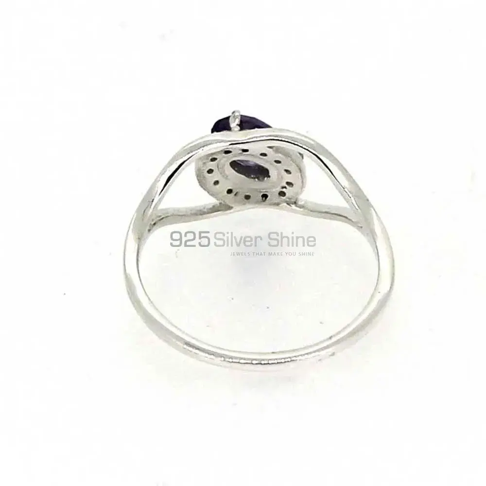 Faceted Citrine Gemstone Silver Rings 925SR044-1_3