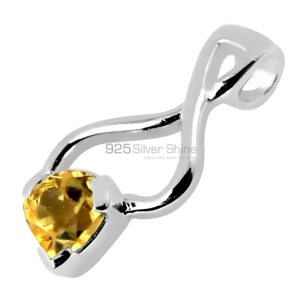 Citrine Gemstone Pendants In Solid Sterling Silver Jewelry 925SP256-6_1