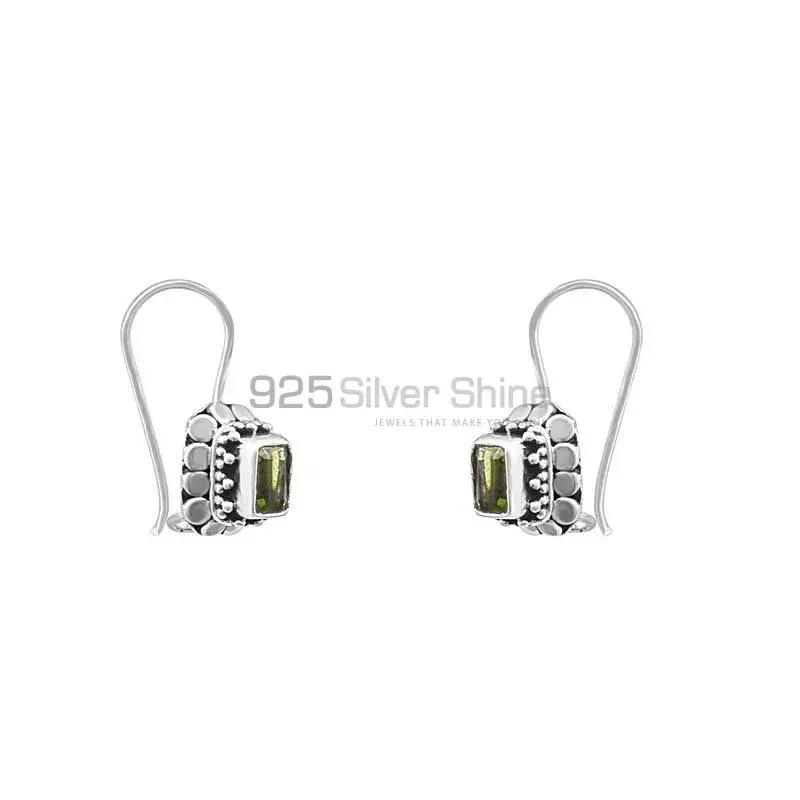 Citrine Semi Precious Gemstone Earring In 925 Solid Silver Handmade Jewelry 925SE20_0