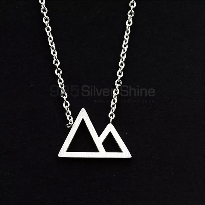 Comes After The Hardest Climb Necklace In Sterling Silver MUMN408_1
