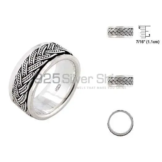 Comfortable Plain Fine Silver Rings Jewelry 925SR2668