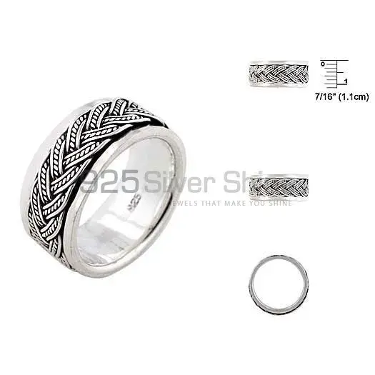 Plain Fine Silver Rings Jewelry 925SR2668_0