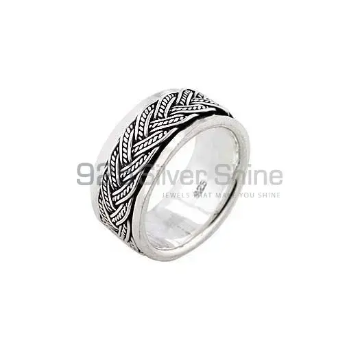 Plain Fine Silver Rings Jewelry 925SR2668_1