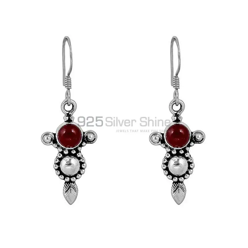 Carnelian Semi Precious Gemstone In 925 Sterling Silver Jewelry 925SE75