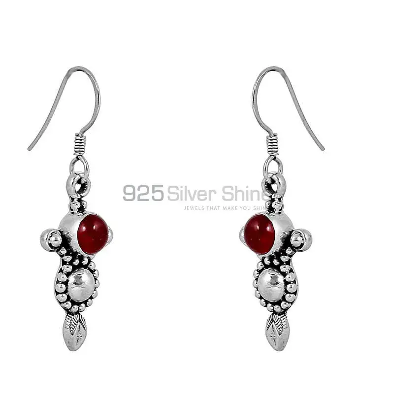 Carnelian Semi Precious Gemstone In 925 Sterling Silver Jewelry 925SE75_2