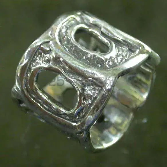 Custom Plain Solid Sterling Silver Rings Jewelry 925SR2525_0
