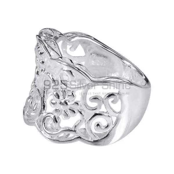 Custom Plain Solid Sterling Silver Rings Jewelry 925SR2720_0