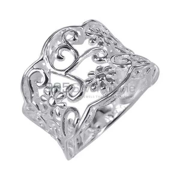 Custom Plain Solid Sterling Silver Rings Jewelry 925SR2720_0