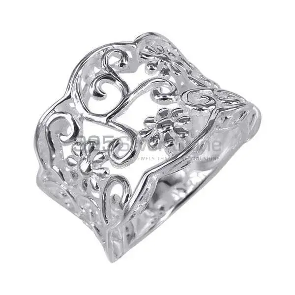 Custom Plain Solid Sterling Silver Rings Jewelry 925SR2720_1