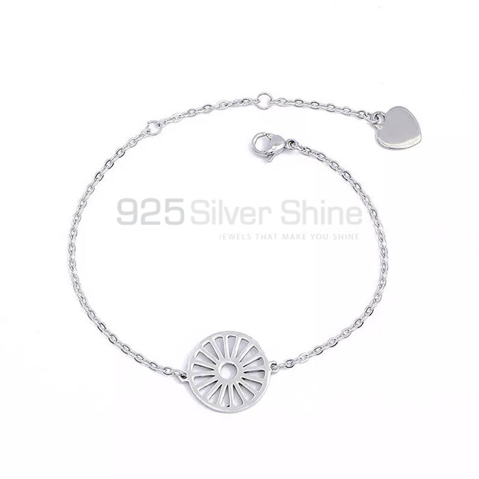 Customized Geometric Minimalist Bracelet In Sterling Silver GMMB282