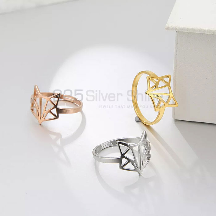 Cute Ring, Animal Minimalist Rings In 925 Sterling Silver AMR312