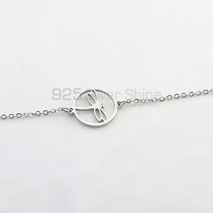 Dainty Dragonfly Bracelet, Animal Minimalist Bracelet In 925 Sterling Silver AMB05