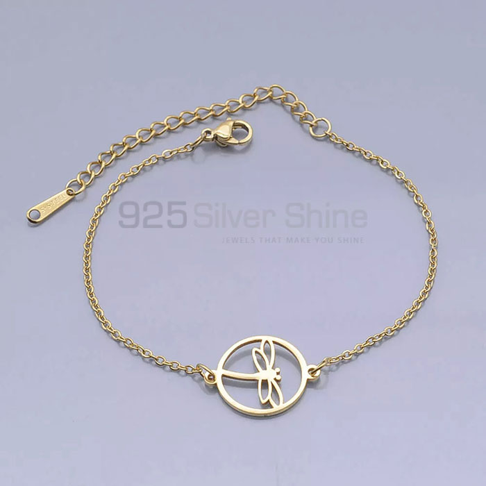 Dainty Dragonfly Bracelet, Animal Minimalist Bracelet In 925 Sterling Silver AMB05_1