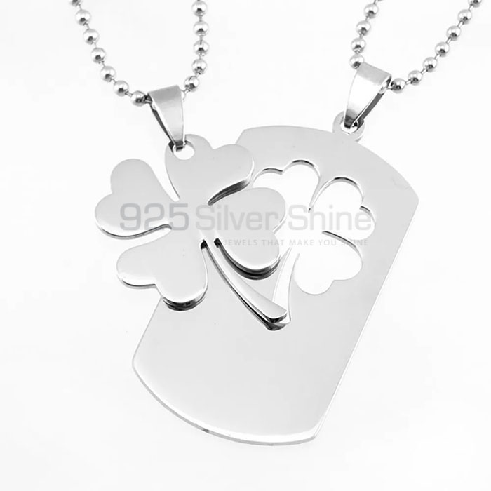 Designer 925 Sterling Silver Clover Necklace Jewelry CFMN39