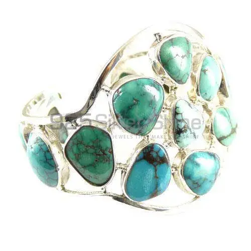 Designer 925 Sterling Silver Cuff Bangle Or Bracelets In Turquoise Gemstone 925SSB253