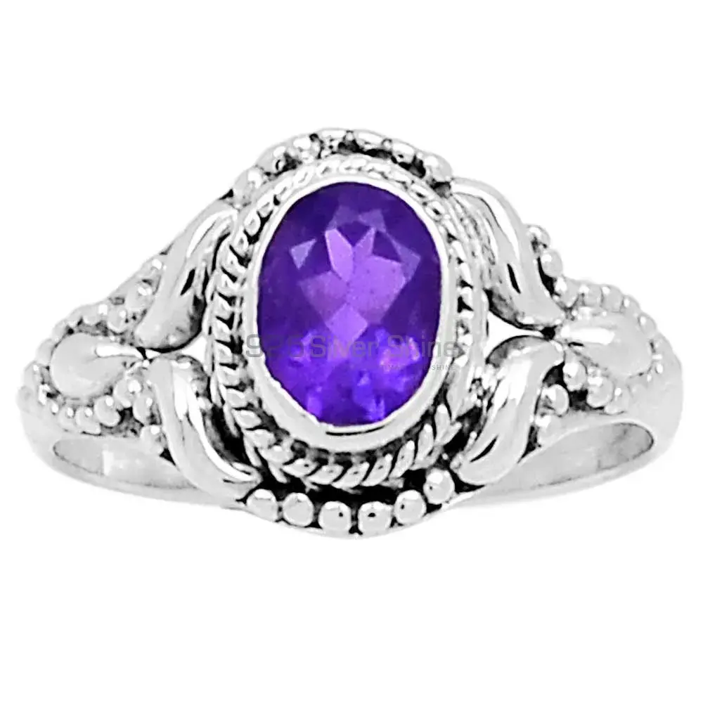 Designer Amethyst Silver Handmade Rings 925SR2364