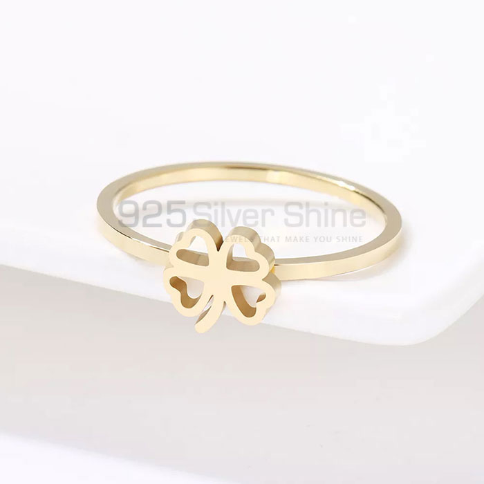 Designer Clover Minimalist Ring In 925 Sterling Silver Finger Jewelry CFMR36