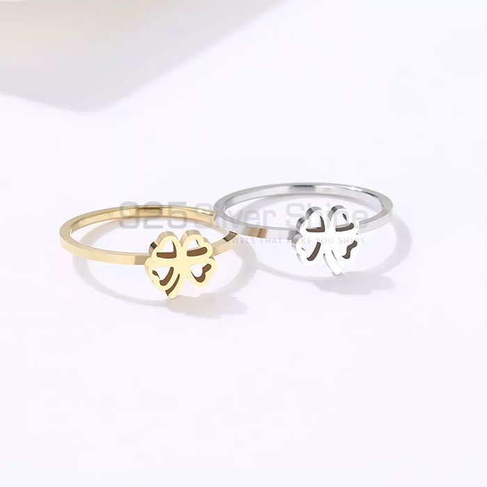 Designer Clover Minimalist Ring In 925 Sterling Silver Finger Jewelry CFMR36_0