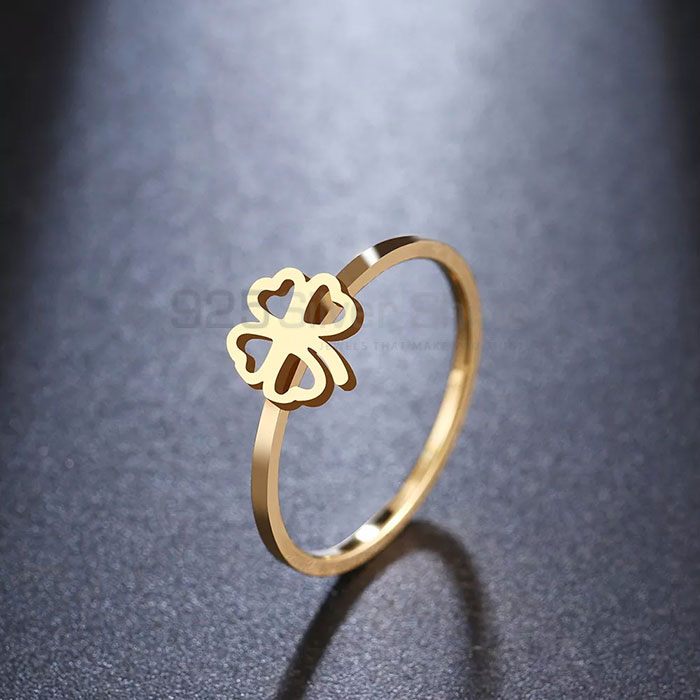 Designer Clover Minimalist Ring In 925 Sterling Silver Finger Jewelry CFMR36_1
