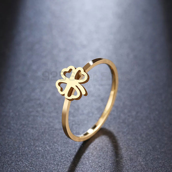 Clover Minimalist Ring In 925 Sterling Silver Finger Jewelry CFMR36_1