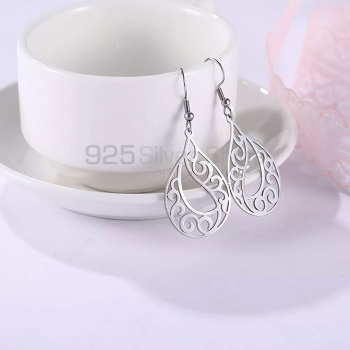 Designer Filigree Stud Earring In Sterling Silver Jewelry FGME169