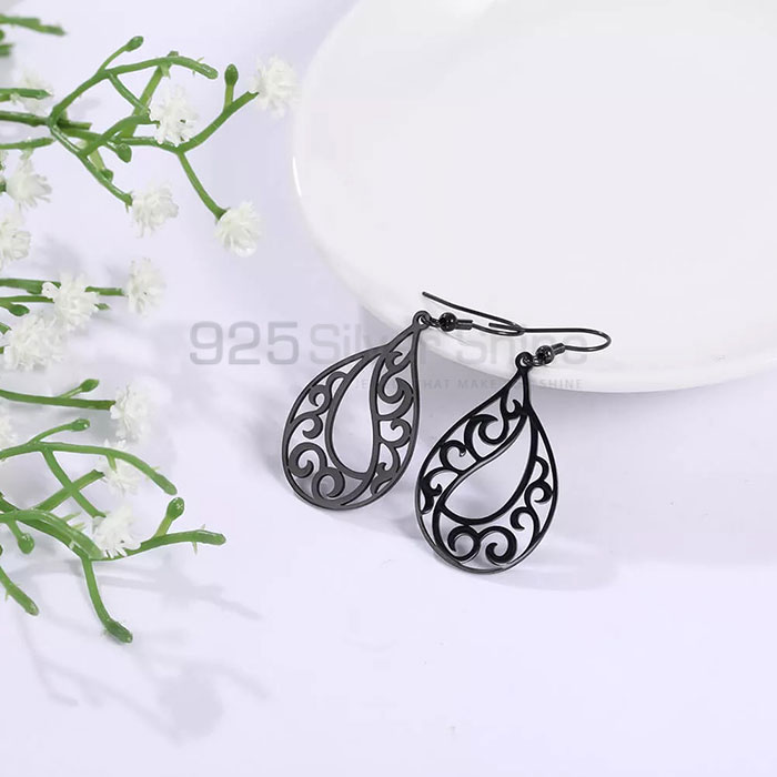 Designer Filigree Stud Earring In Sterling Silver Jewelry FGME169_0