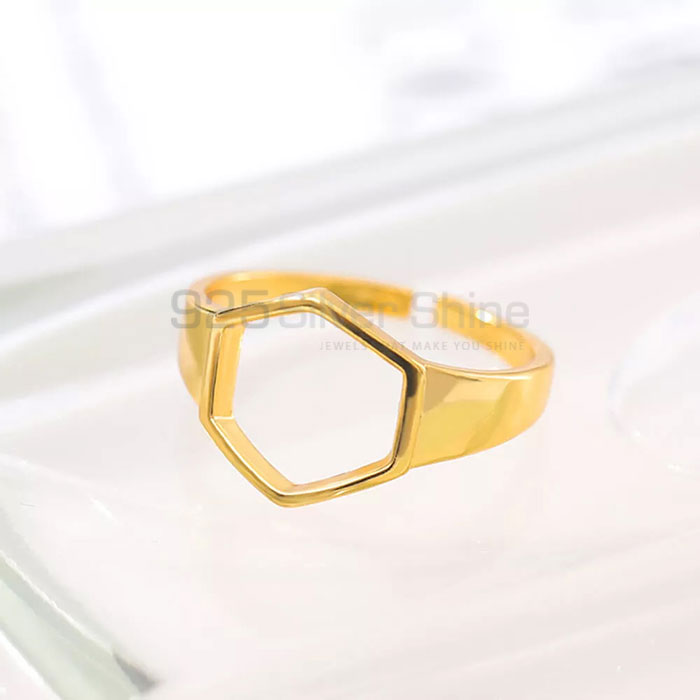 Designer Geometric Minimalist Ring In Sterling Silver GMMR301