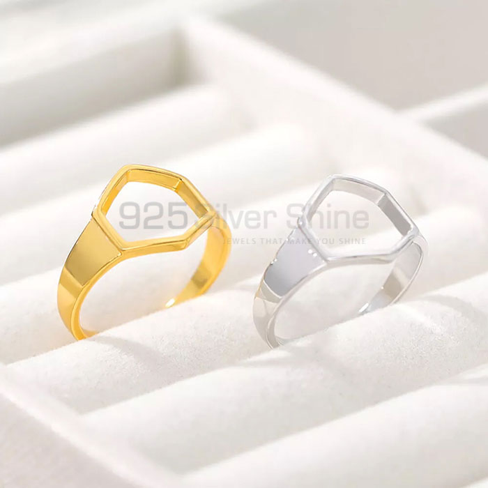 Geometric Minimalist Ring In Sterling Silver GMMR301_1