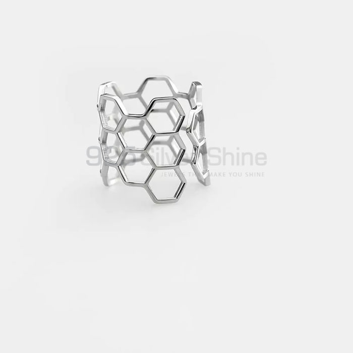 Honey Bee Minimalist Ring In 925 Sterling Silver HBMR339_0