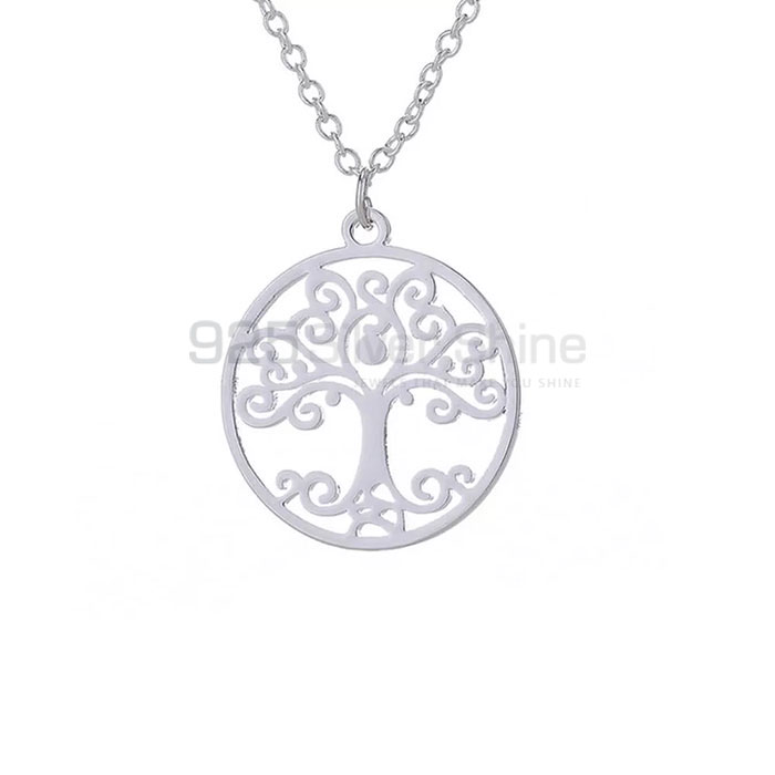 Designer Life Of Tree Necklace In Sterling Silver TLMN621