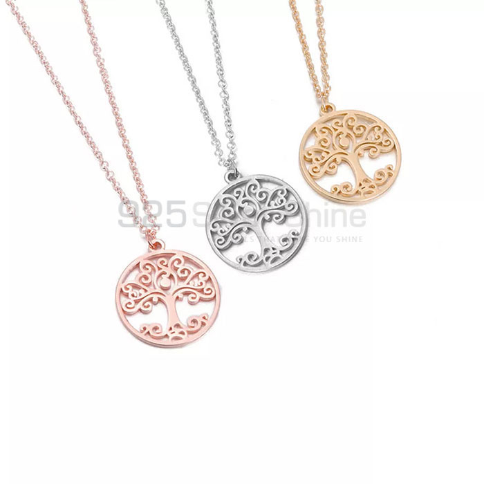 Designer Life Of Tree Necklace In Sterling Silver TLMN621_0