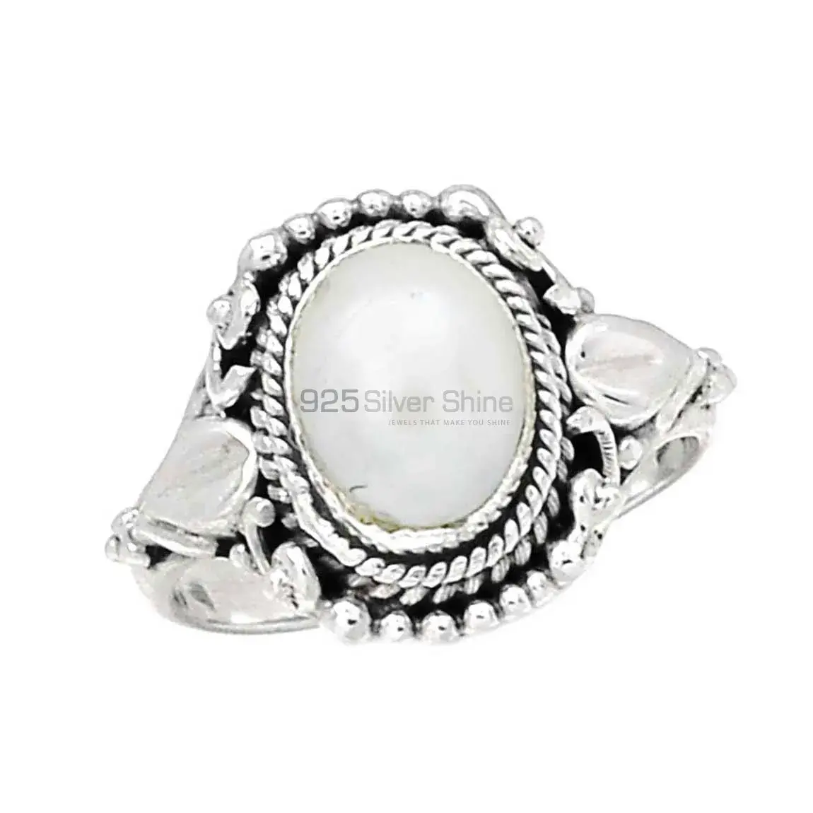 Designer Pearl Gemstone Ring In Silver 925SR2263_0