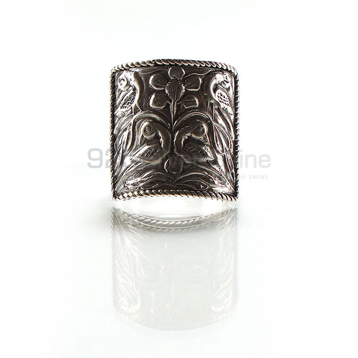 Peacock design sterling silver rings SSR152