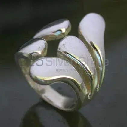 Designer Plain Fine Silver Rings Jewelry 925SR2512