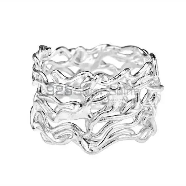 Designer Plain Fine Silver Rings Jewelry 925SR2707