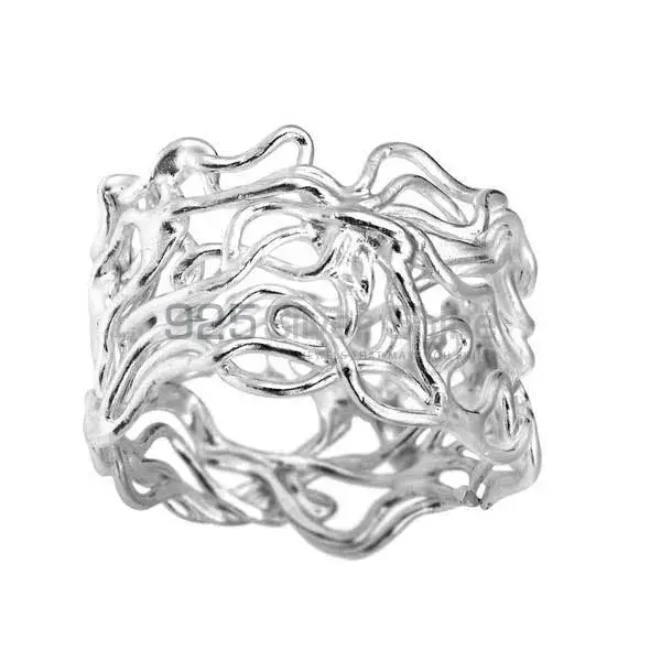 Designer Plain Fine Silver Rings Jewelry 925SR2707_0